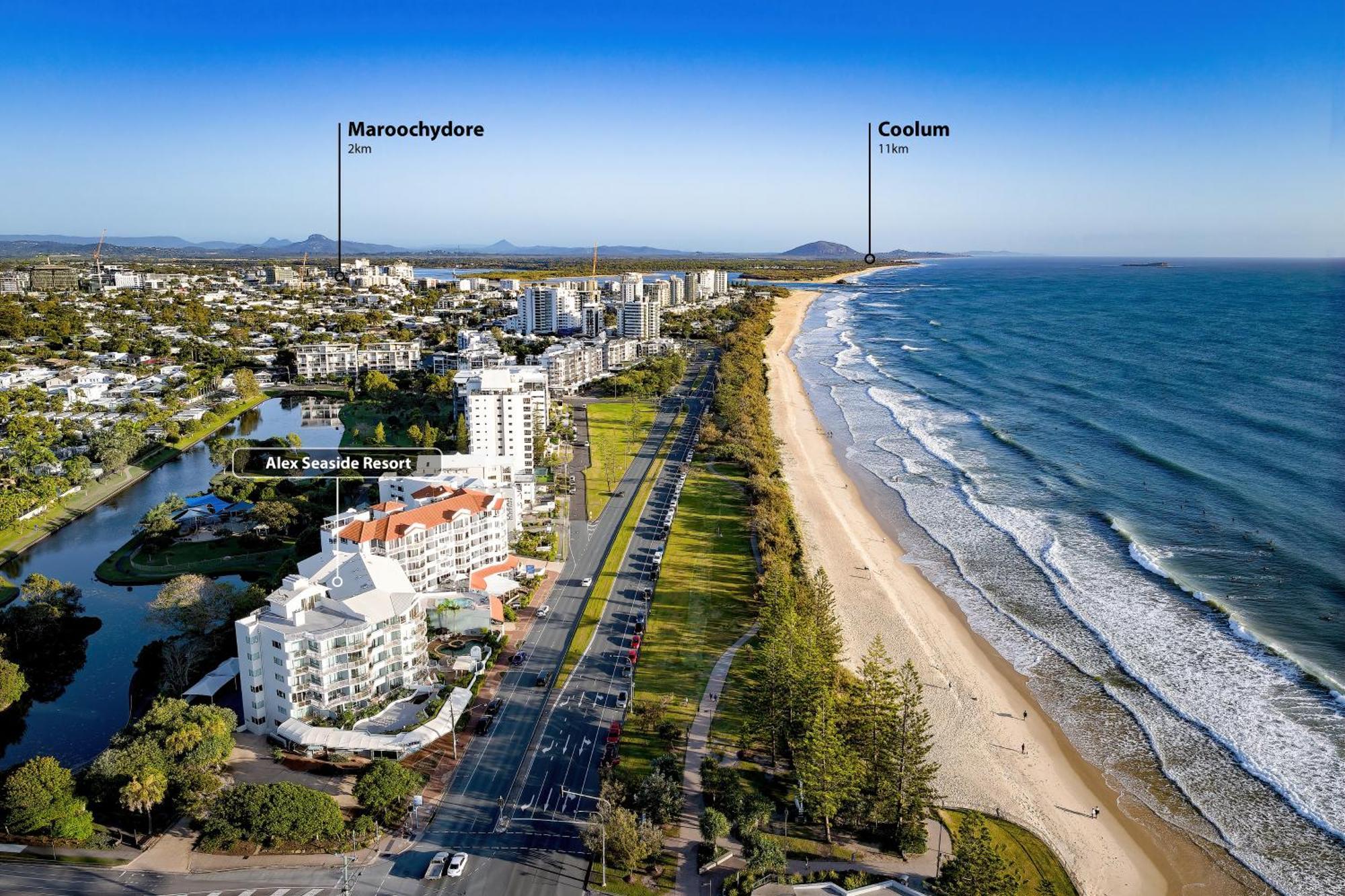 Alex Seaside Resort Alexandra Headland Bagian luar foto